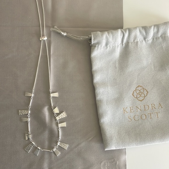 Kendra Scott necklace; silver; adjustable - Picture 4 of 4